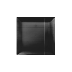 6.5 Inch Black Zen Square Plates | 40 Count