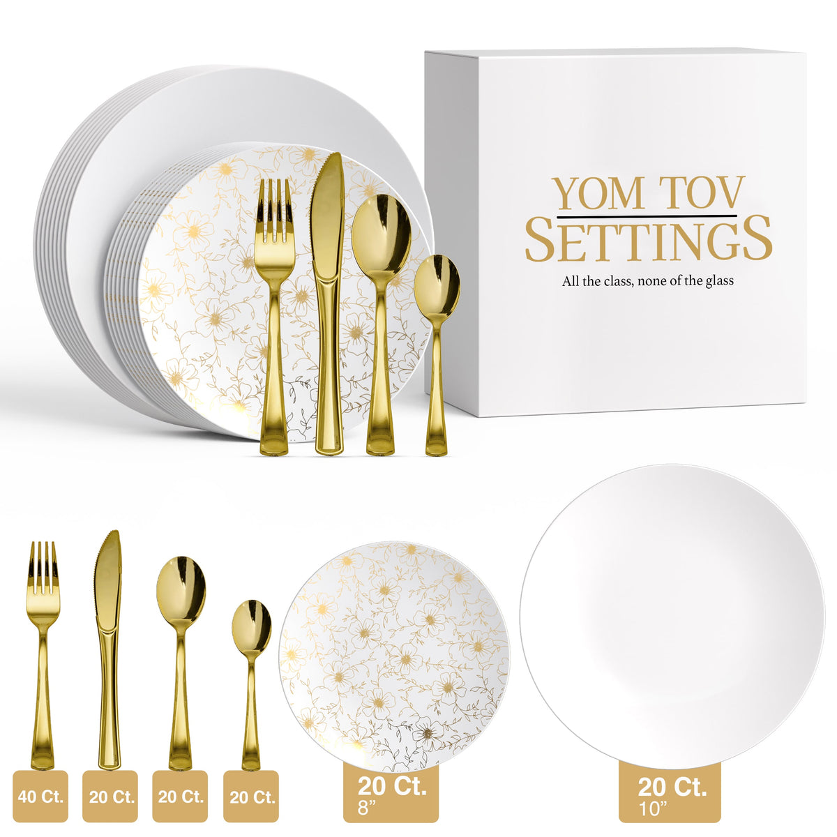 140 Piece Versa Combo Set | Serves 20 Guests