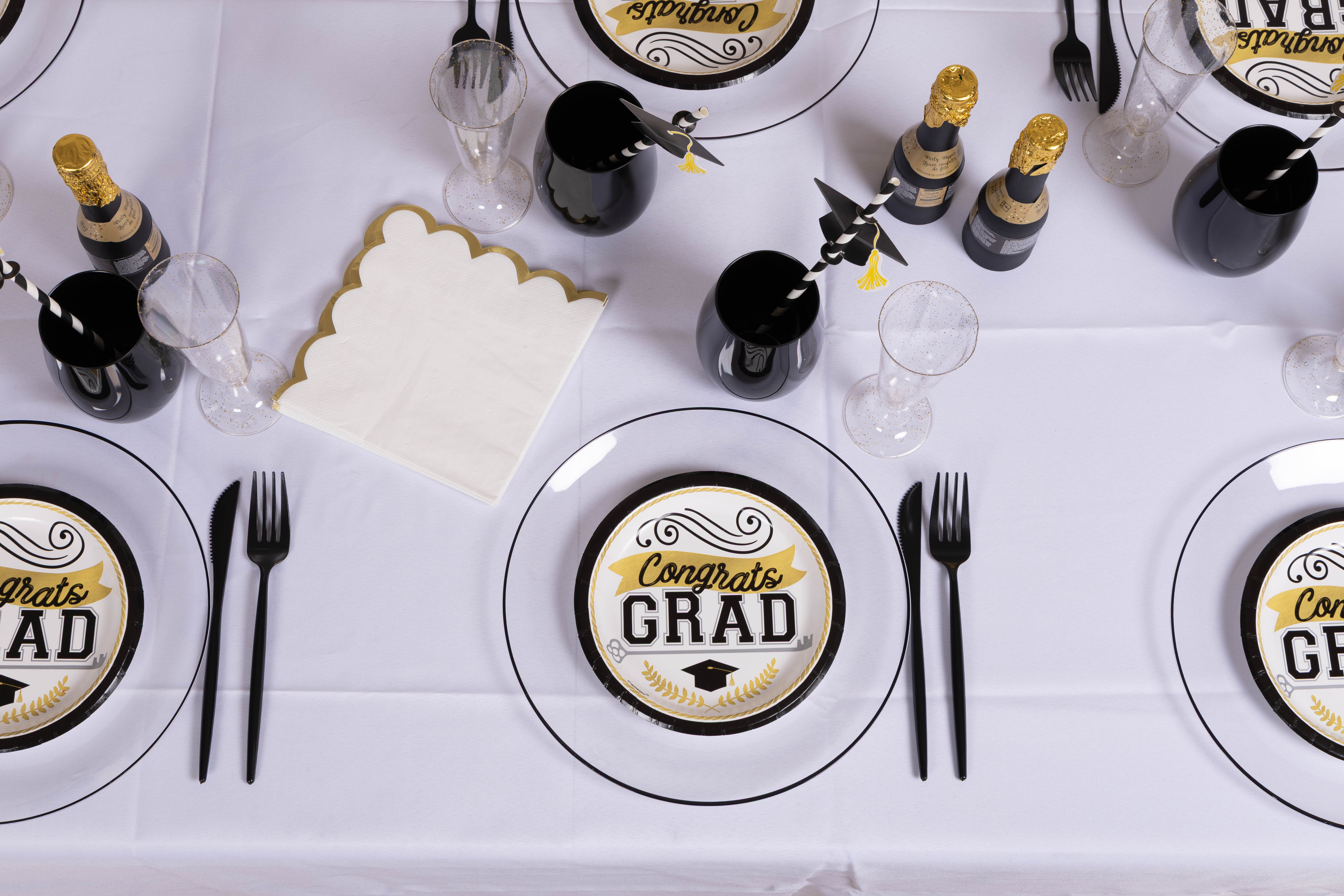 Service For 18 | Black Tie Grad Tableware Set (208pcs)