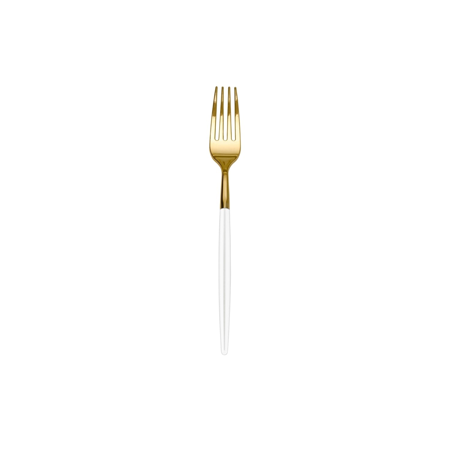 Trendables Forks Ivory/Gold | 40 Count