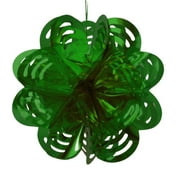 Green Foil Flower Decoration | 3 Count