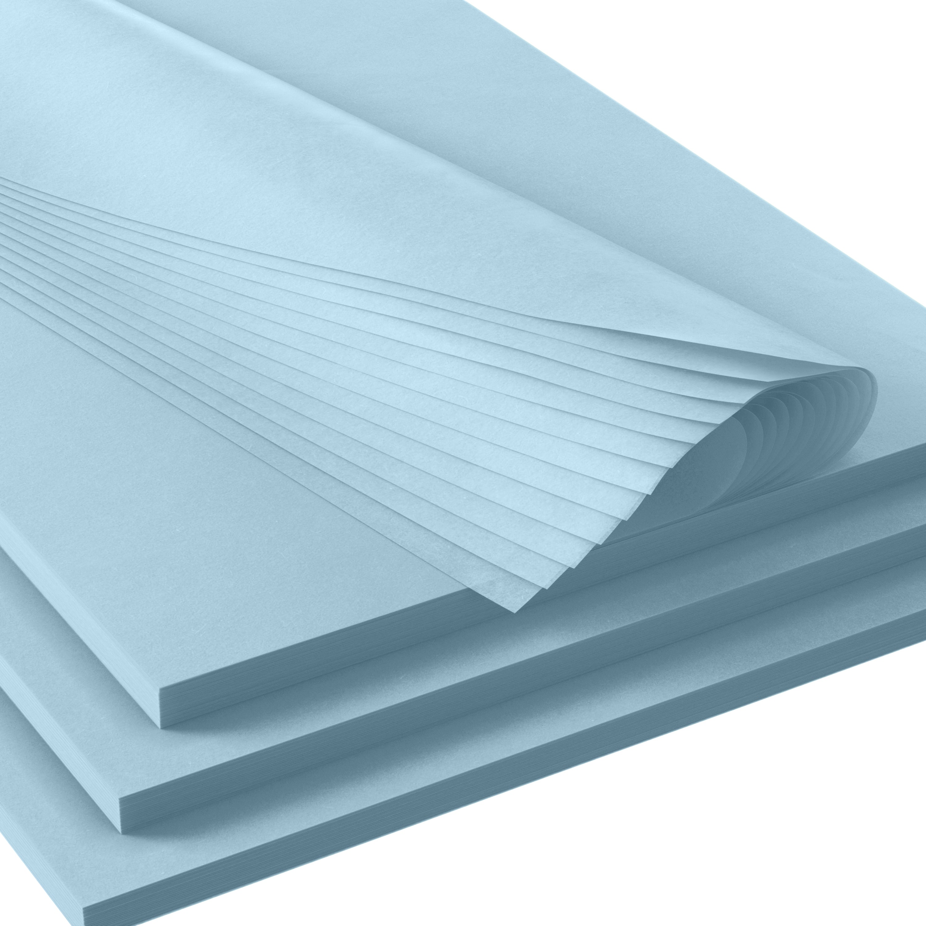 15 In. x 20 In. Light Blue Tissue Paper | 240 Sheets