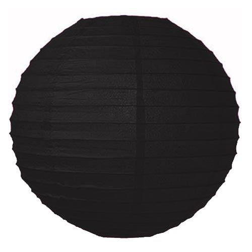 10 In. Black Paper Lantern | 4 Count