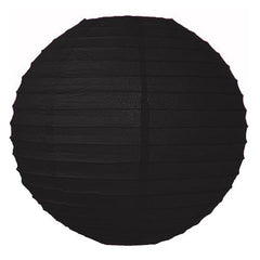 10 In. Black Paper Lantern | 4 Count