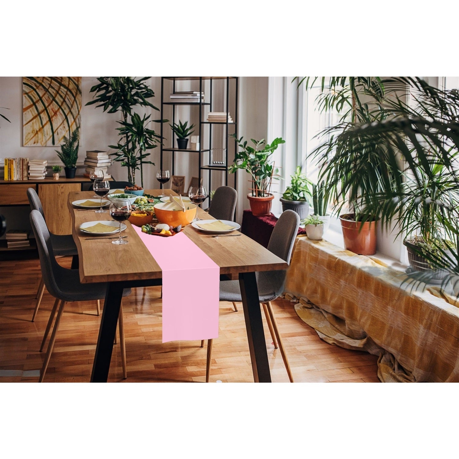 14 In. x 200 Ft. Pink Cut To Size Table Runner