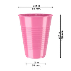 7Oz Assorted Color Plastic Cups - 7/100 - Carton