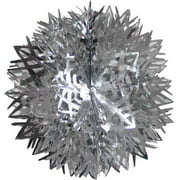 16 In. Silver Foil Ball Decoration | 2 Count