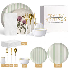 Service for 16 | Bee & Bloom | with Bowls & Cups