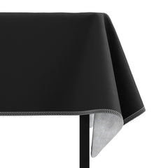 Black Flannel Backed Table Cover 70 In. Round | 2 Pack