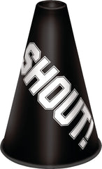 Shout! Black Megaphone - Perfect for Team Spirit & Sports Events - Case of 120