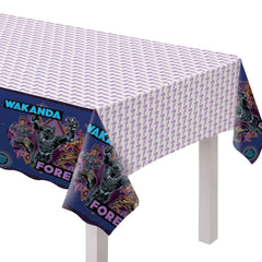 Marvel Black Panther Wakanda Forever Table Cover, Blue/Purple, 54x96-inch - Case of 96