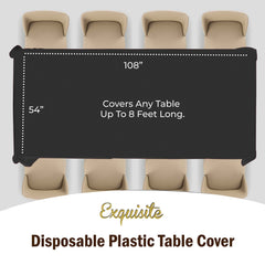 Black Table Cover | 6 Pack