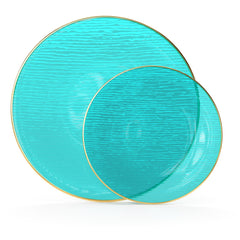 Turquoise Weave Plate Combo | 30 10-inch + 30 7-inch