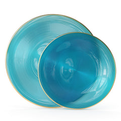 Turquoise Luster Plate Combo | 90 10-inch + 90 7-inch