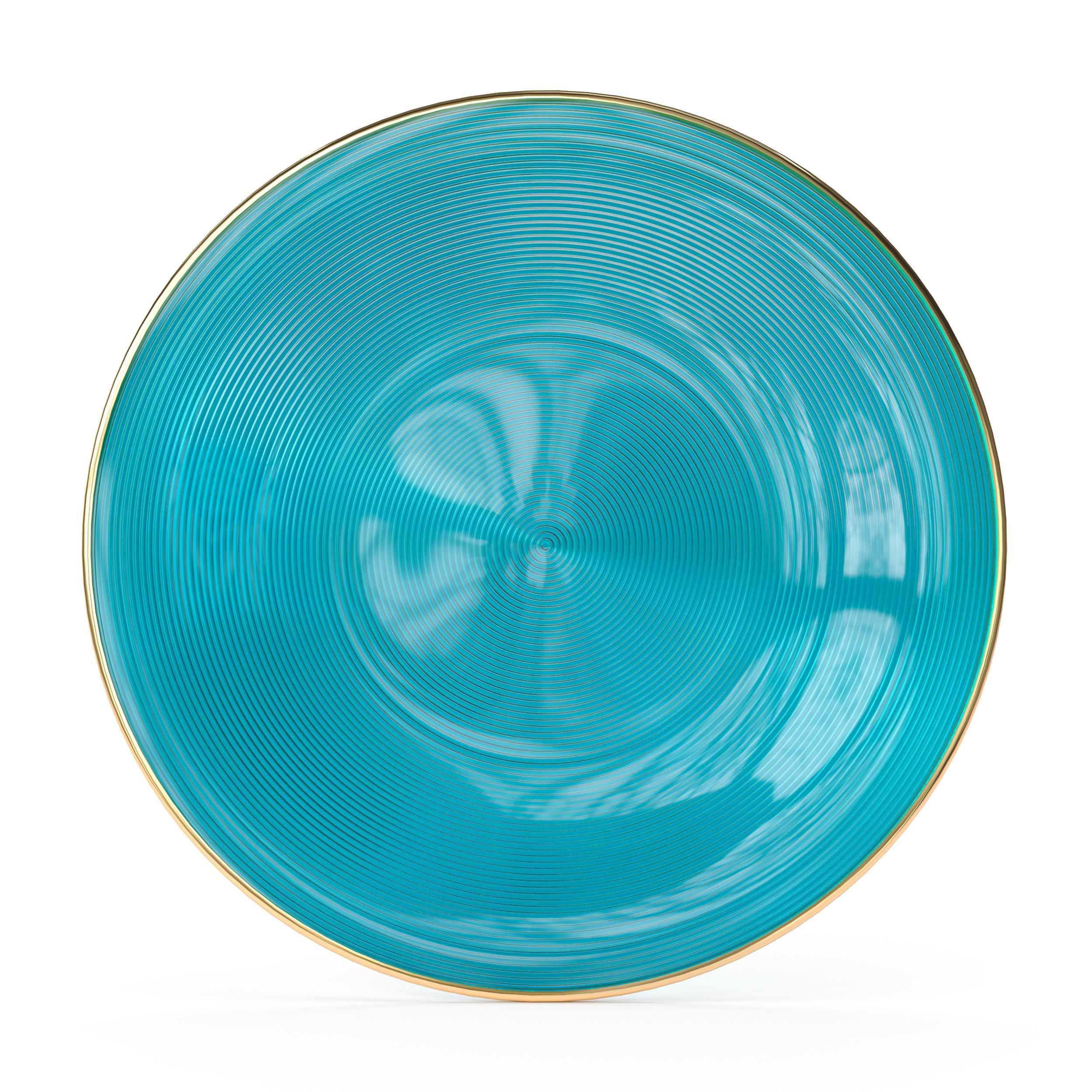 Turquoise Luster Plate Combo | 30 10-inch + 30 7-inch