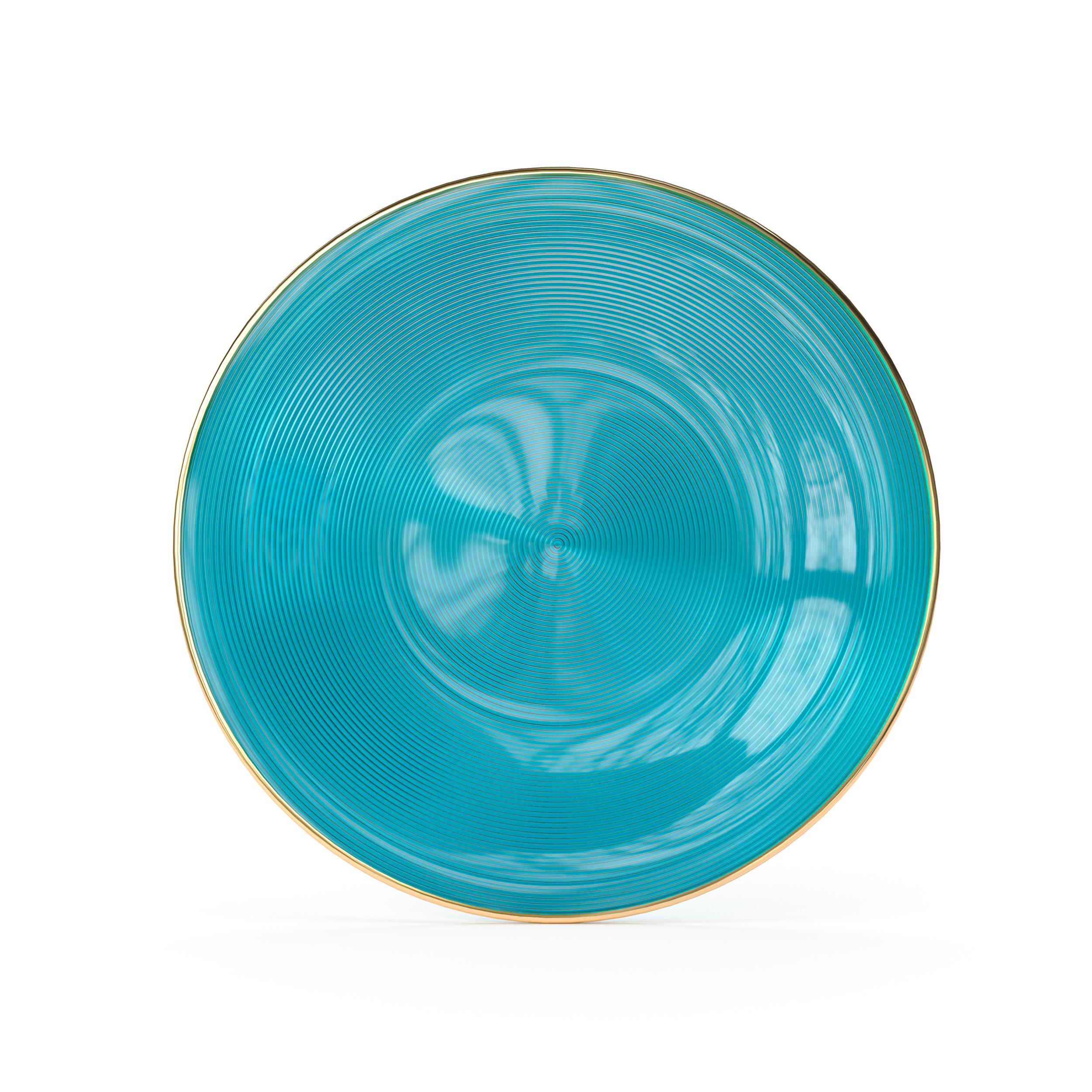 Turquoise Luster Plate Combo | 30 10-inch + 30 7-inch