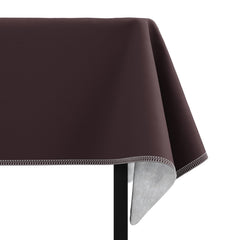 Brown Flannel Backed Table Cover 54 In. x 108 In. | 2 Pack