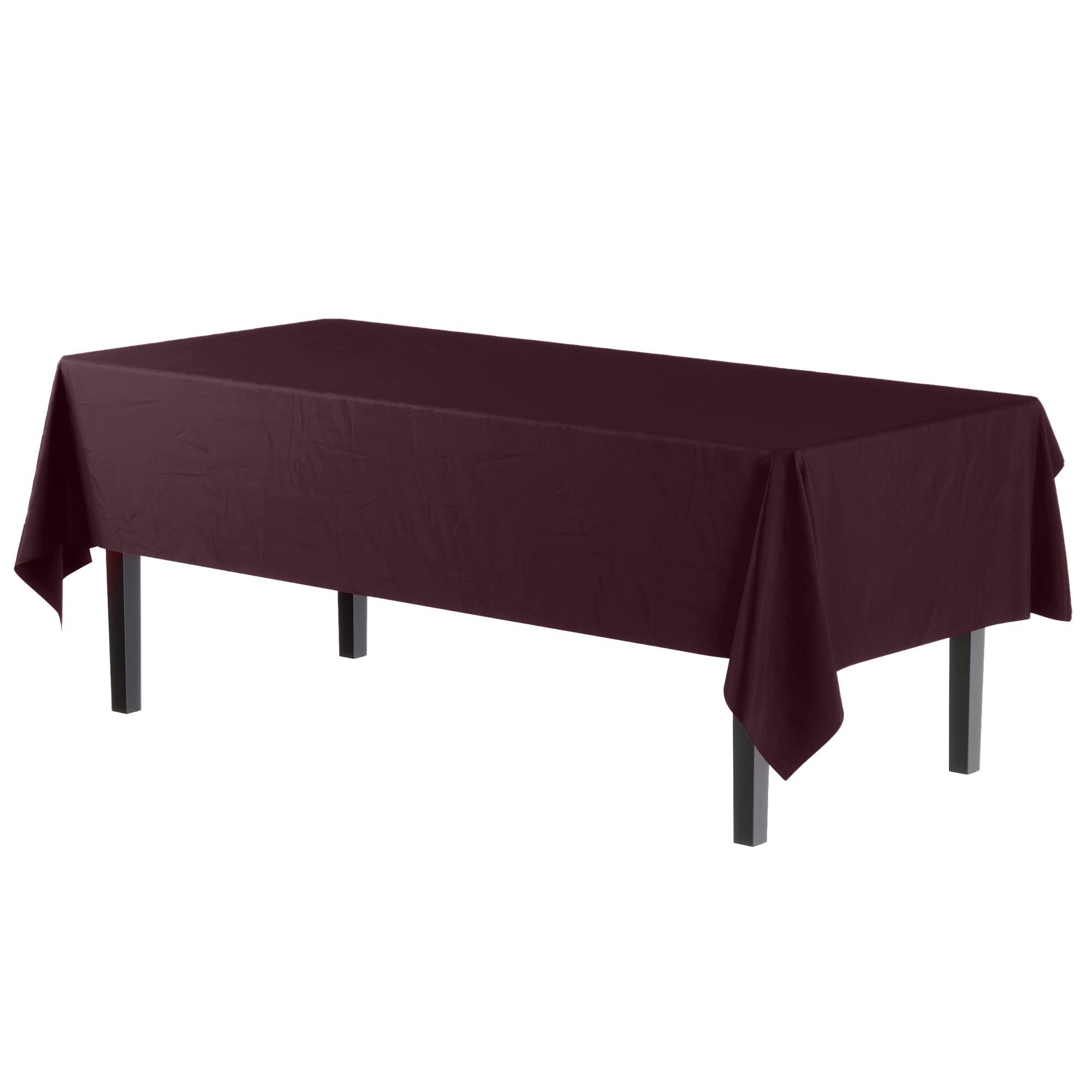 Brown Plastic Table Covers | 48 Count