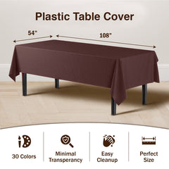 Premium Brown Table Cover | 12 Pack