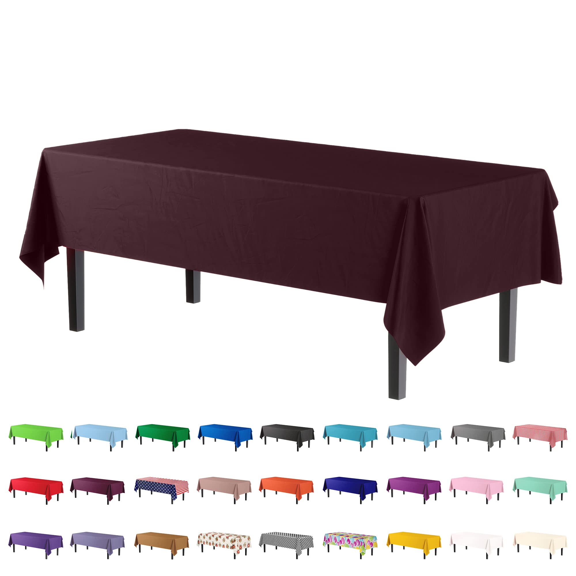 Premium Brown Table Cover | 12 Pack