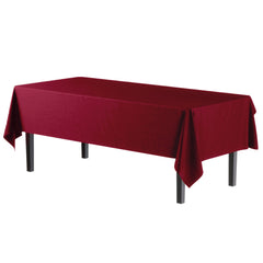 Burgundy Plastic Table Covers | 48 Count