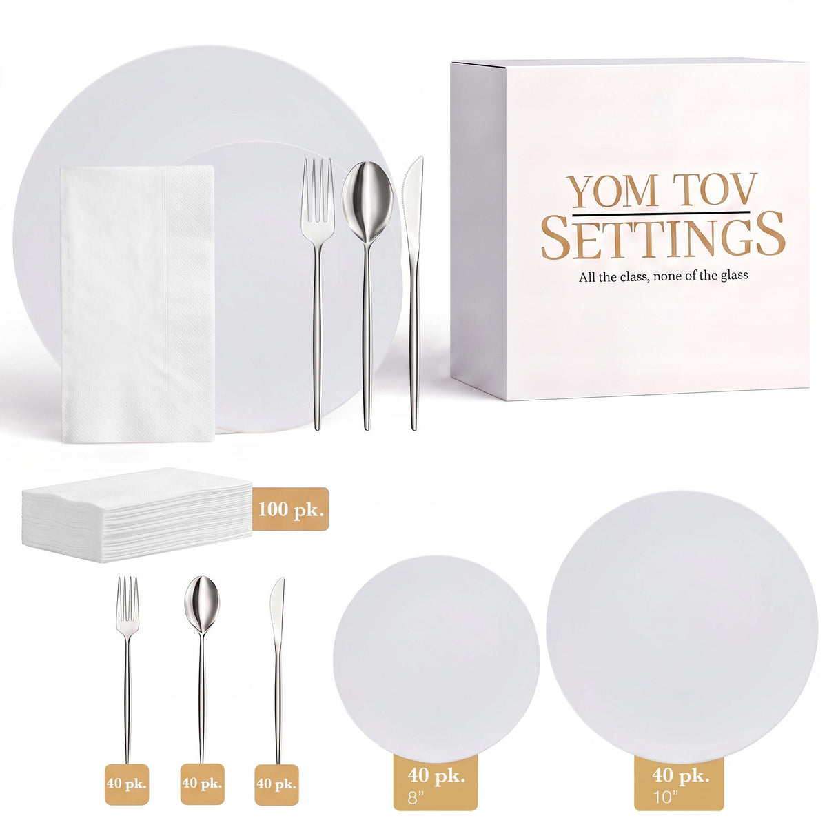 Trend White Ultimate Set | Serves 40