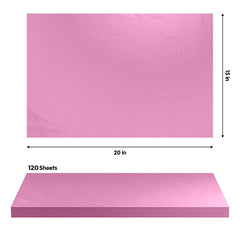 15 In. x 20 In. Pink Tissue Paper | 240 Sheets