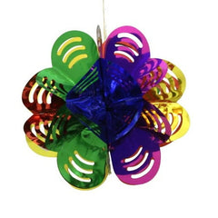 Multi Colored Foil Flower Decorations | 3 Count