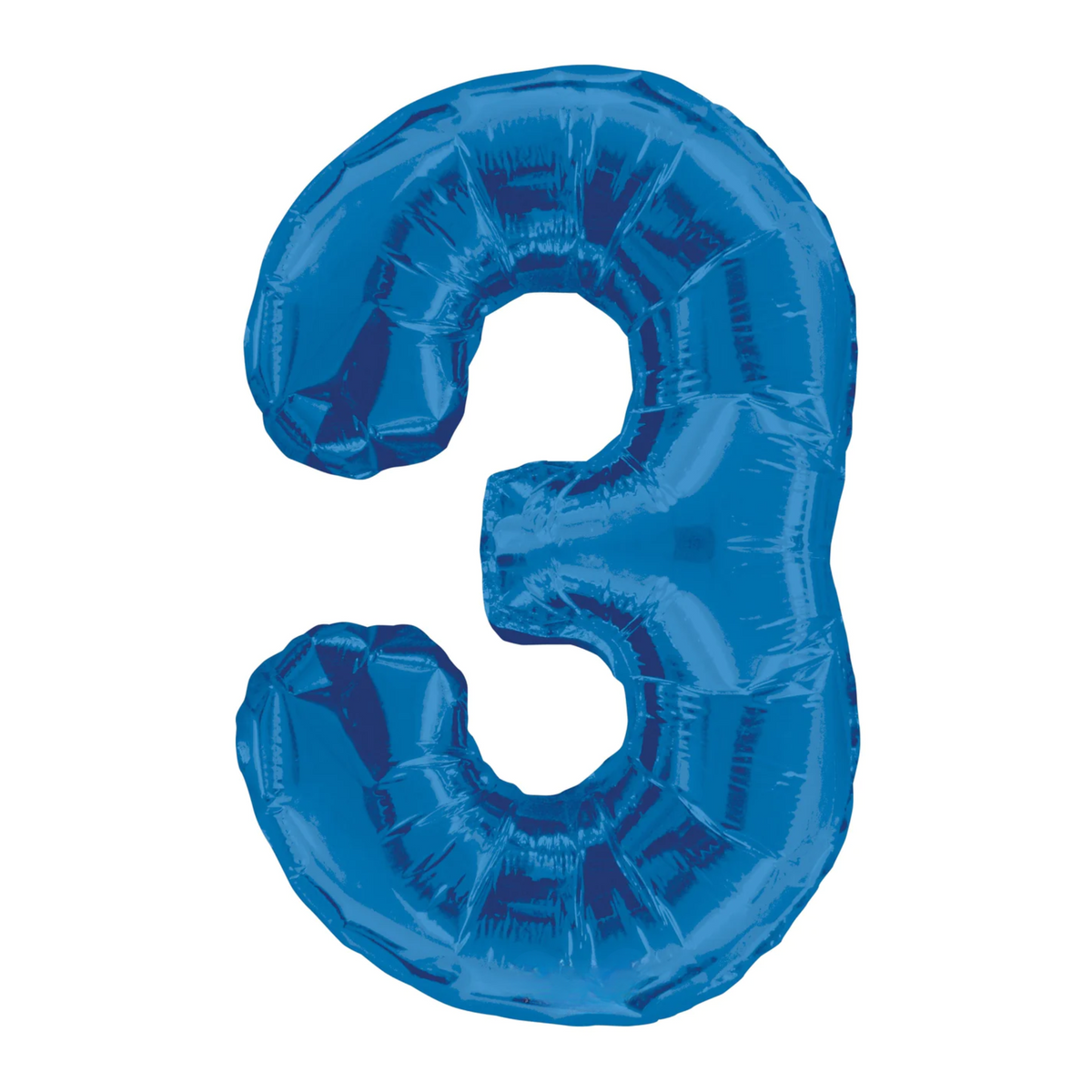 34 In. Mylar Blue Number 3