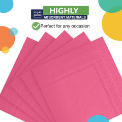 Cerise Beverage Napkins | 3600 Pack