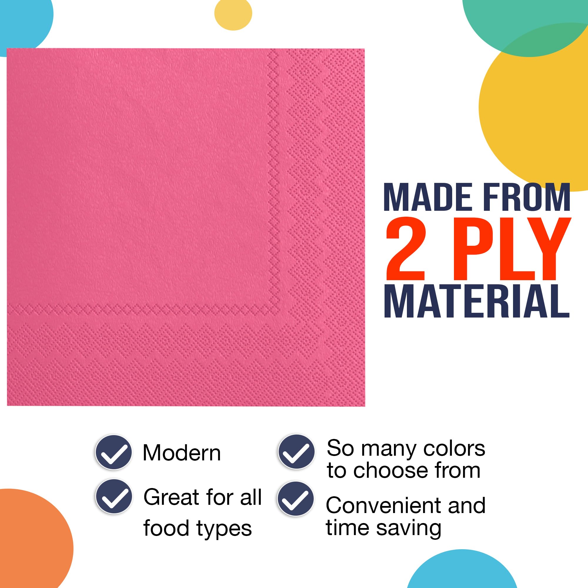 Cerise Dinner Napkins | 3600 Pack