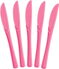 Heavy Duty Cerise Plastic Knives | 1200 Count