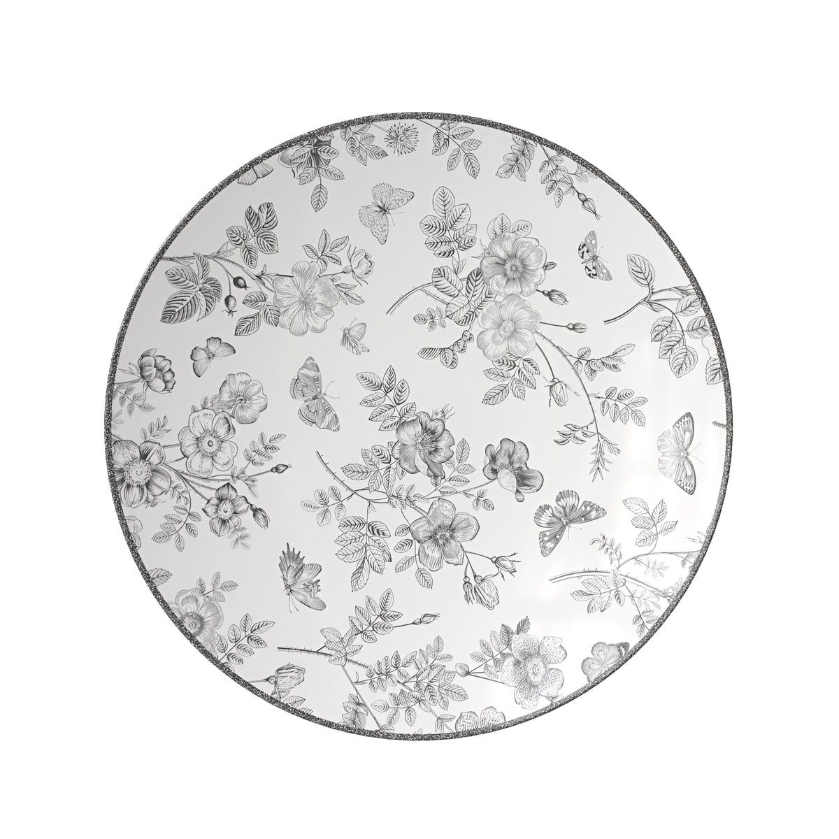 10 In. Classic Botanical Plastic Plates | 40 Count