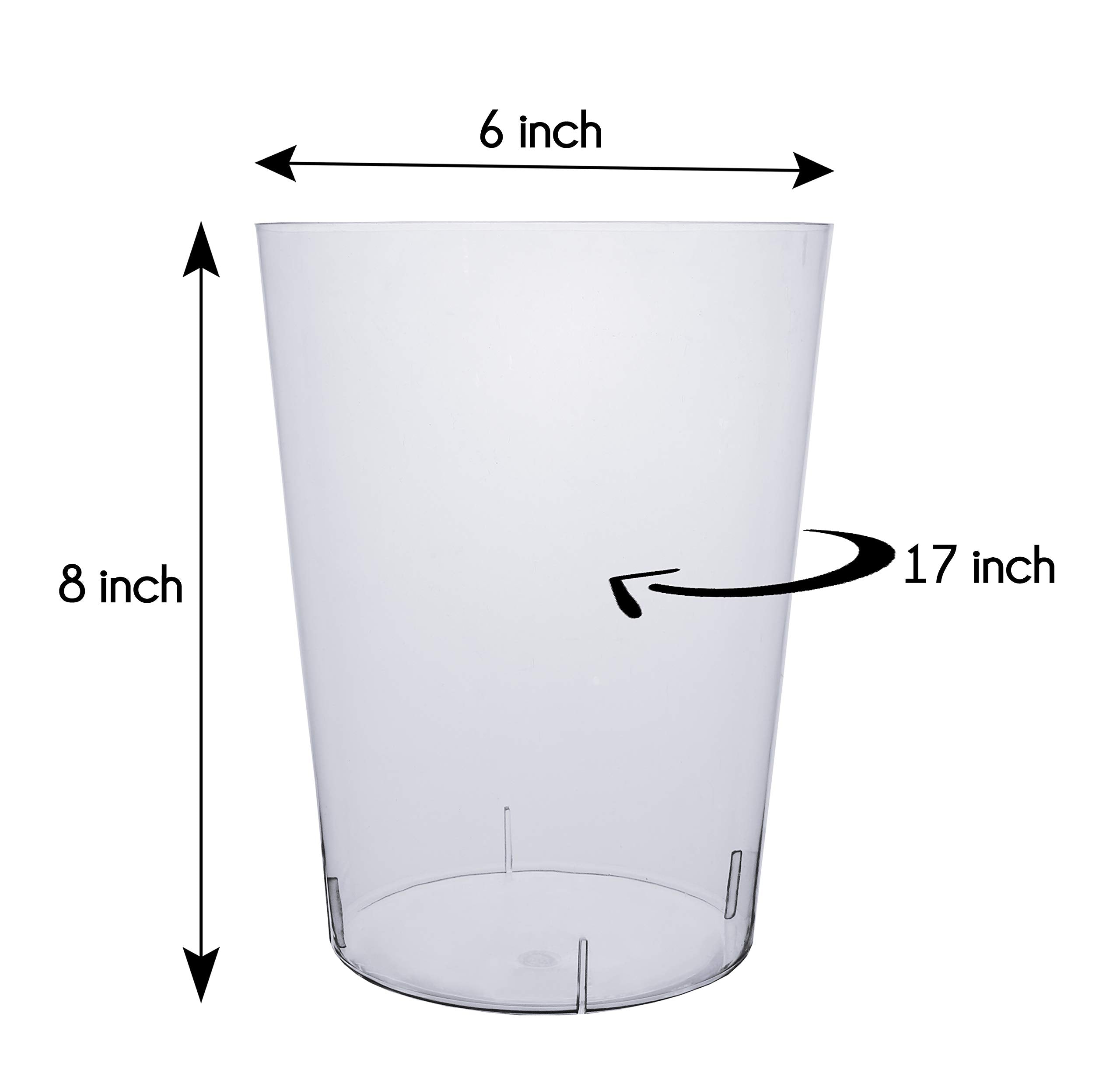 96 Oz. Clear Ice Bucket | 4 Count