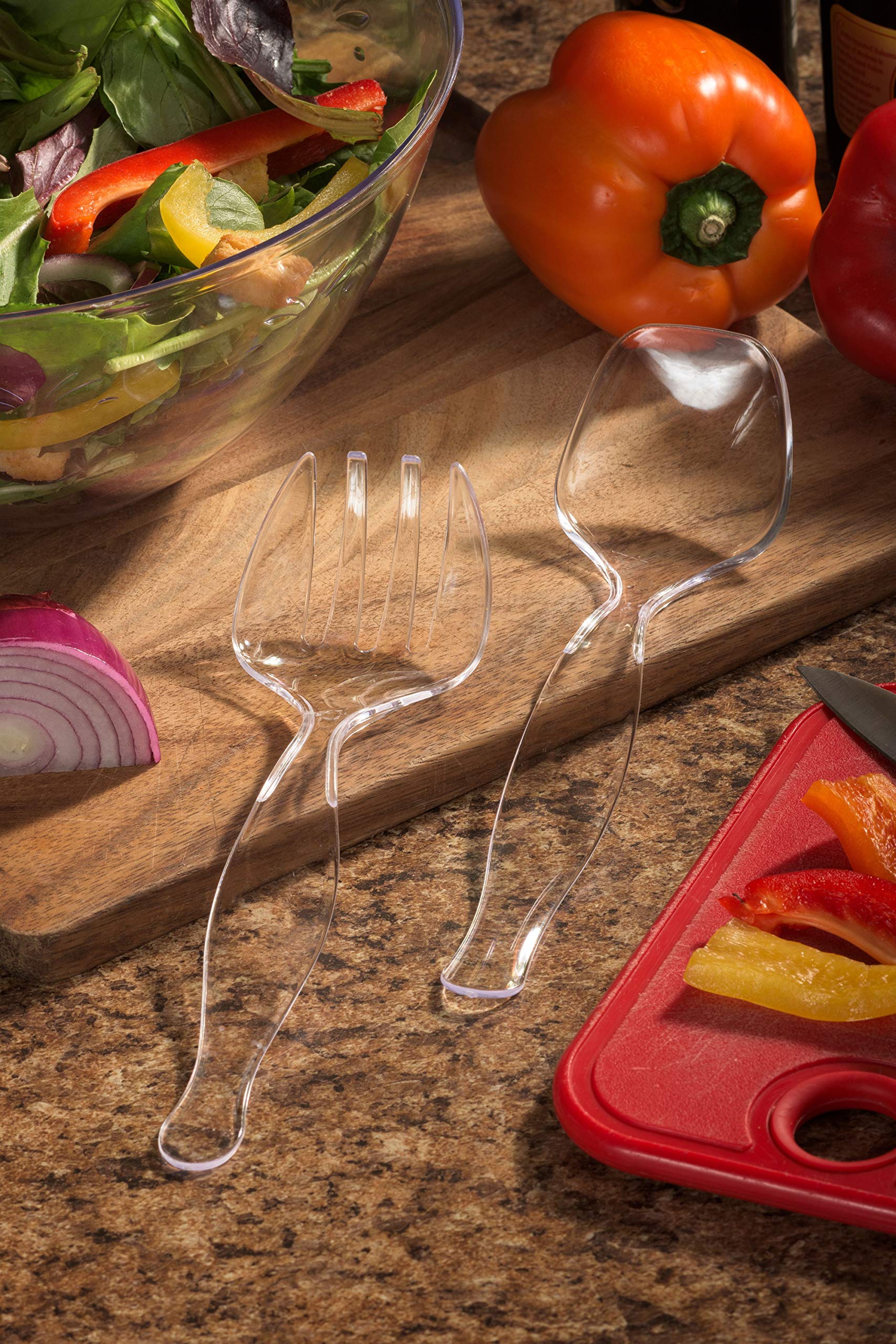 Clear Plastic Serving Forks | 32 Count