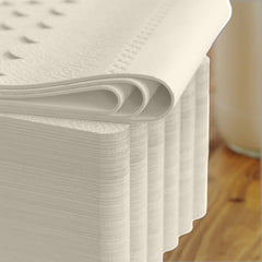 3 Ply Ivory Scalloped Dinner Napkins | 100 Count