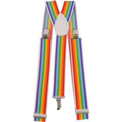 Colorful Striped Suspenders