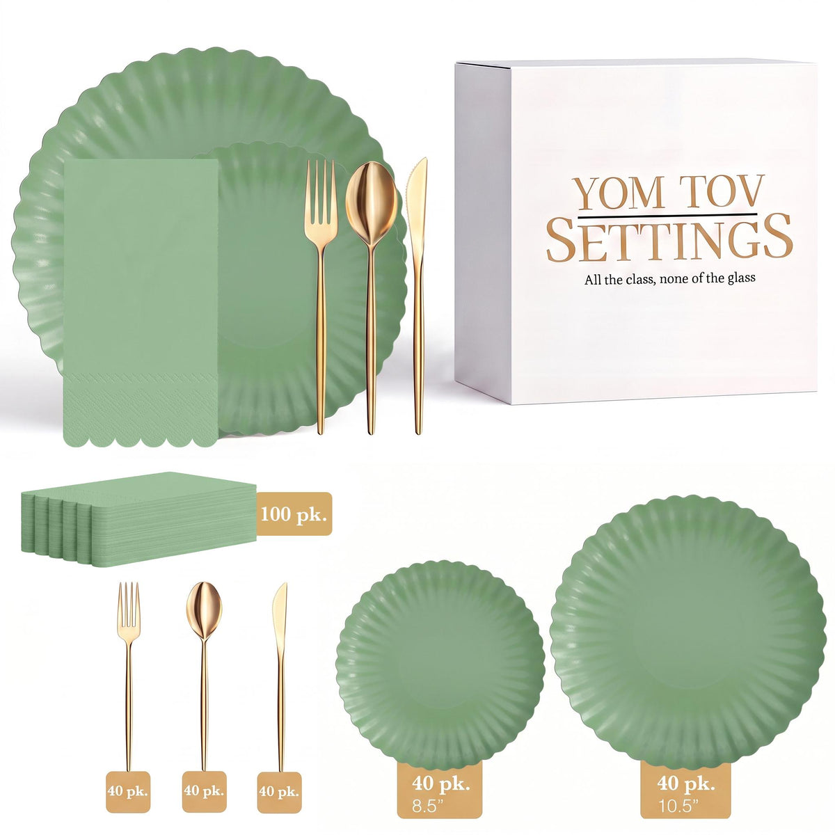 Scalloped Matcha Ultimate Set