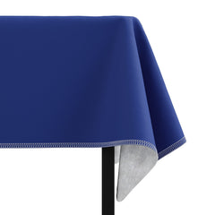 Dark Blue Flannel Backed Table Cover 54 In. x 108 In. | 2 Pack