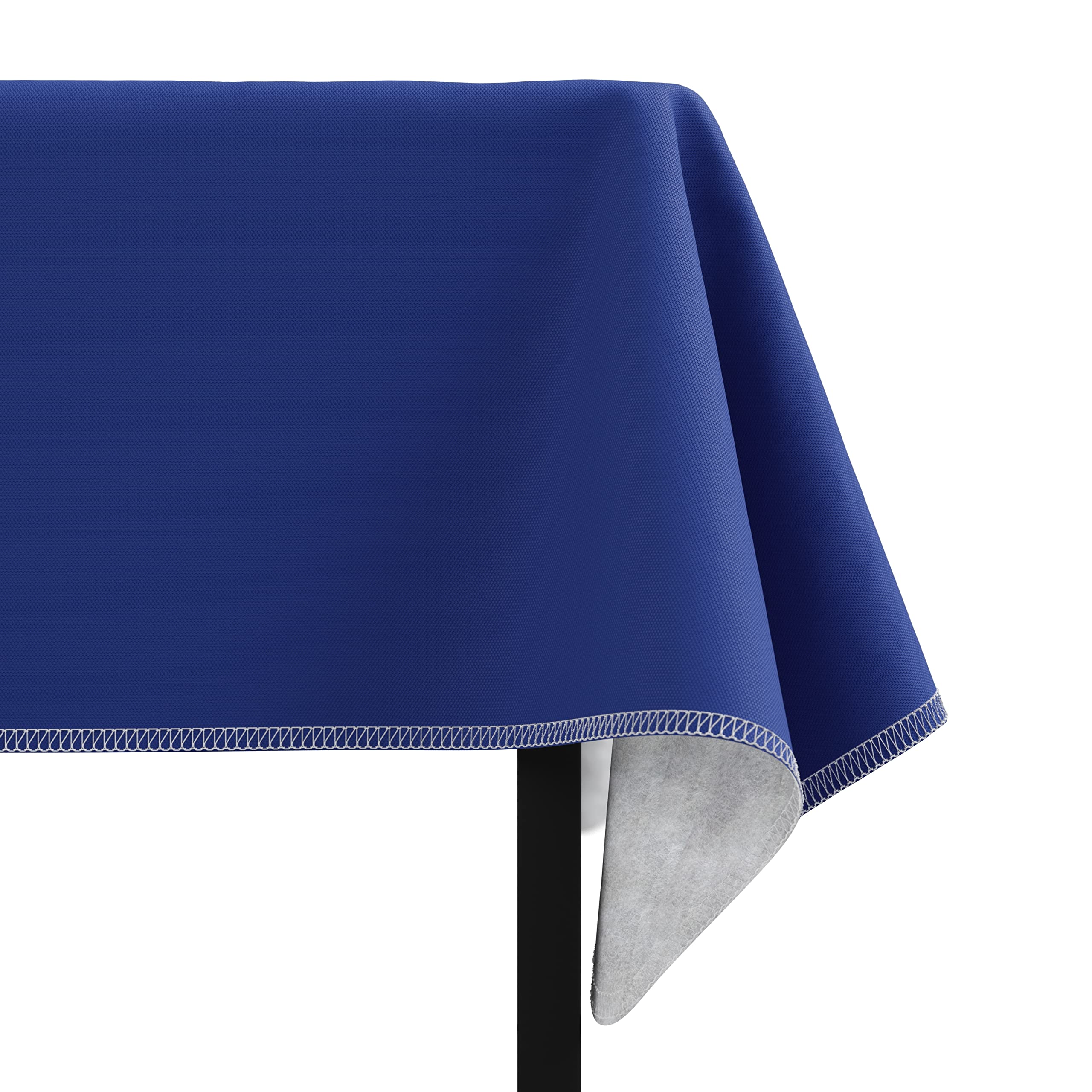 Dark Blue Flannel Backed Table Cover 54 In. x 70 In. | 2 Pack