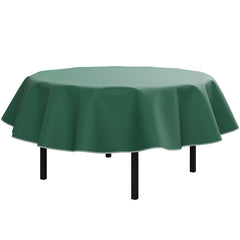 Dark Green Flannel Backed Table Cover 70 In. Round | 2 Pack