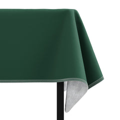 Dark Green Flannel Backed Table Cover 70 In. Round | 2 Pack