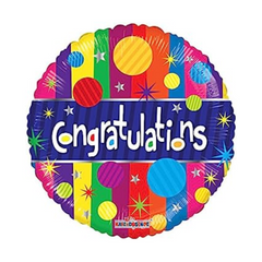 Congratulations Dots Balloon | 6 Count