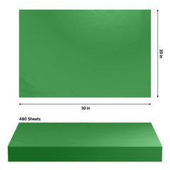 20 In. x 30 In. Emerald Green Tissue Paper | 480 Sheets