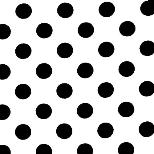 Black Polka Dot Printed Plastic Table Covers | 48 Count