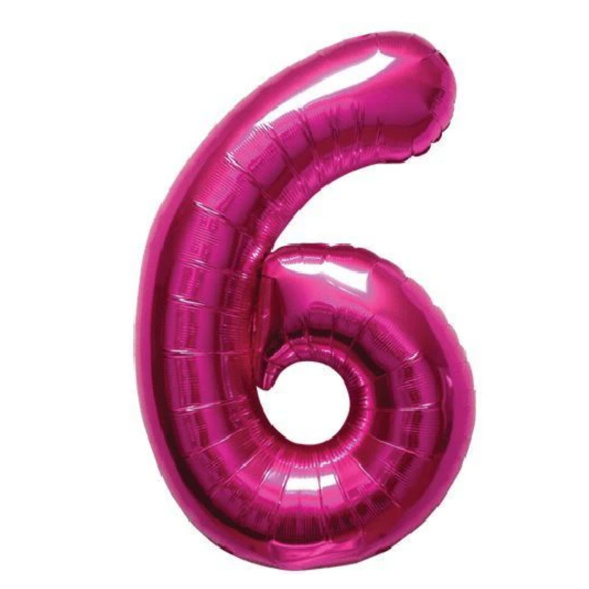 34 In. Mylar Pink Number 6