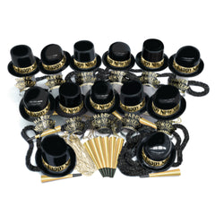 Gold Showboat New Year's Party Kit for 100