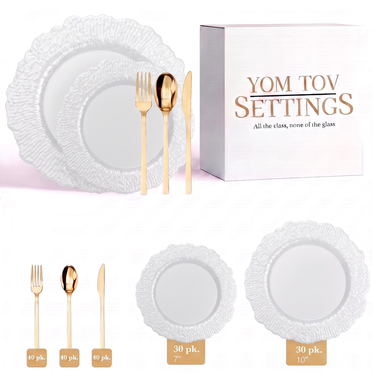 Pearl White Leaf Deluxe Set