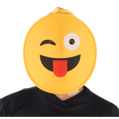 Face with Tongue Emoji Mask - Adults