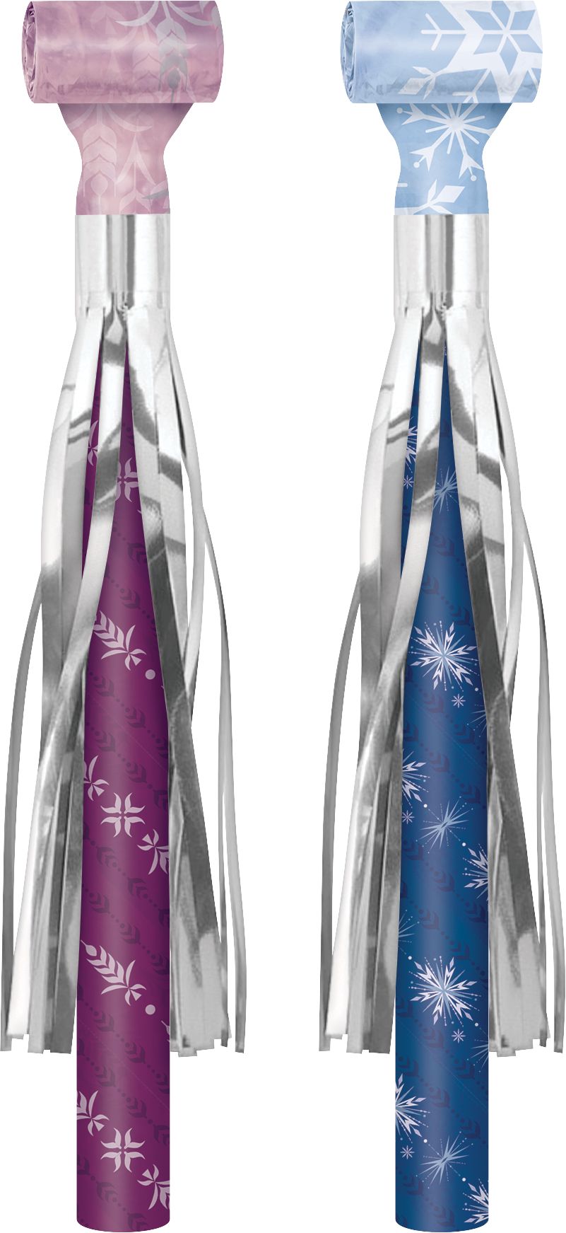 Disney Frozen Blowout Noisemakers, Pink/Blue, 5-inch, 8-ct - Pack of 6